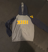 Load image into Gallery viewer, Navy and Gray  Unisex Founder's  Day Hoodie
