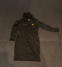 Load image into Gallery viewer, Black Fleece Hoodie Dress
